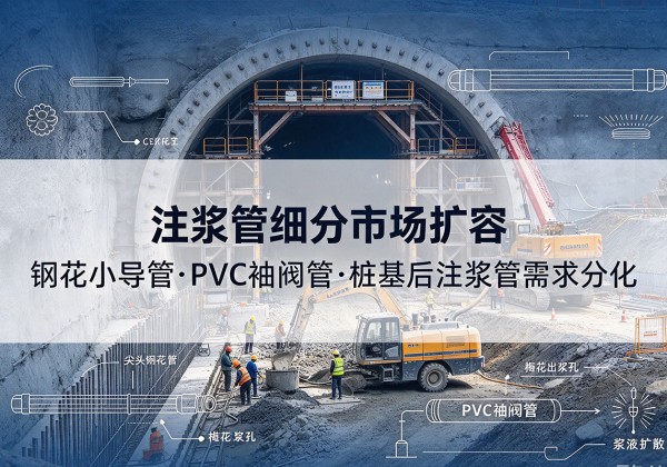 榕城注浆管细分市场扩容，隧道钢花小导管、PVC 袖阀管、桩基后注浆管需求分化
